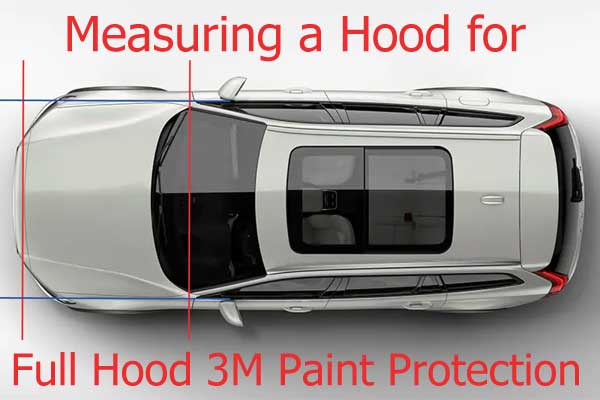Entirely Wrap a Hood in Paint Protection Film - Measurements